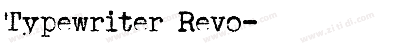 Typewriter Revo字体转换